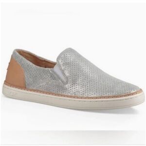 UGG Women's Metallic Silver and Tan Sneakers